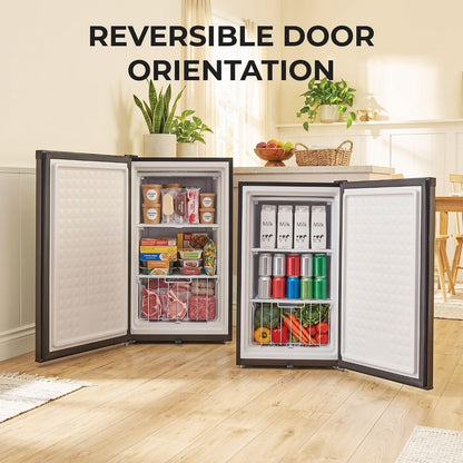 Upright Mini Freezer, 3.1 Cu Ft, Silver, CUF-301SS