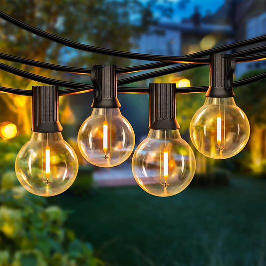 50FT LED G40 Globe String Lights with 50+2 Dimmable Edison Bulbs