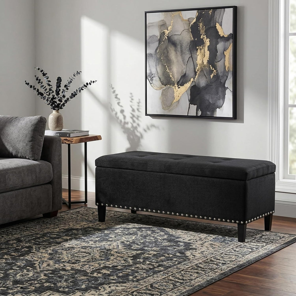 Ottoman with Storage 41" Large Storage Ottoman Bench for Bedroom