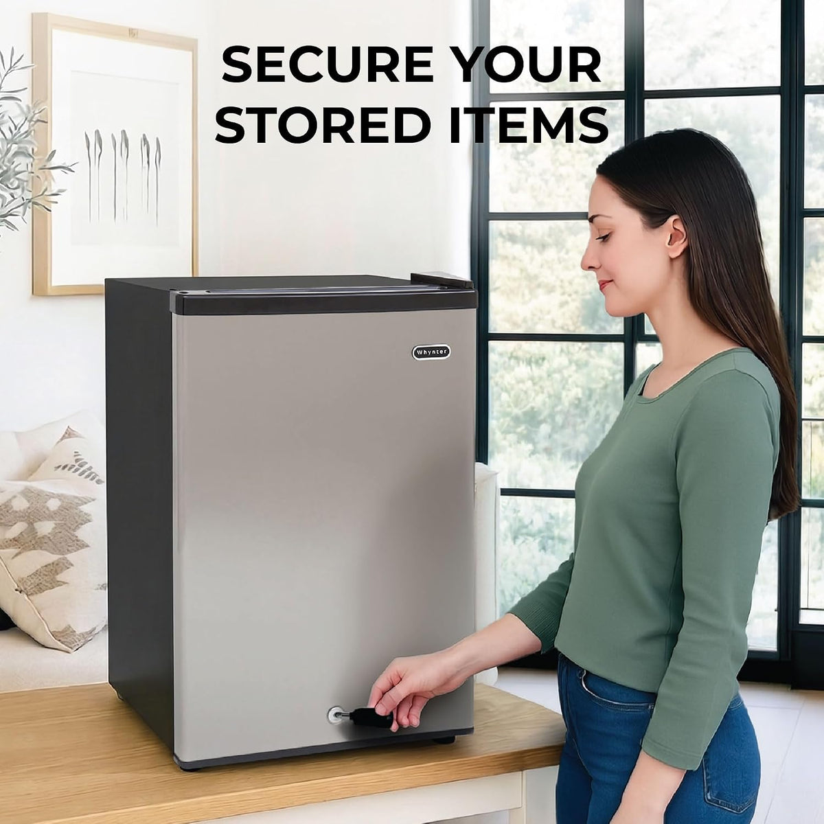 Upright Mini Freezer, 3.1 Cu Ft, Silver, CUF-301SS