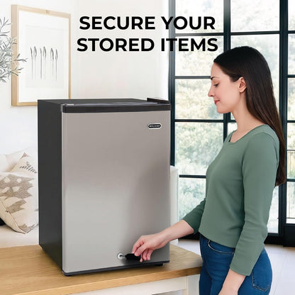 Upright Mini Freezer, 3.1 Cu Ft, Silver, CUF-301SS