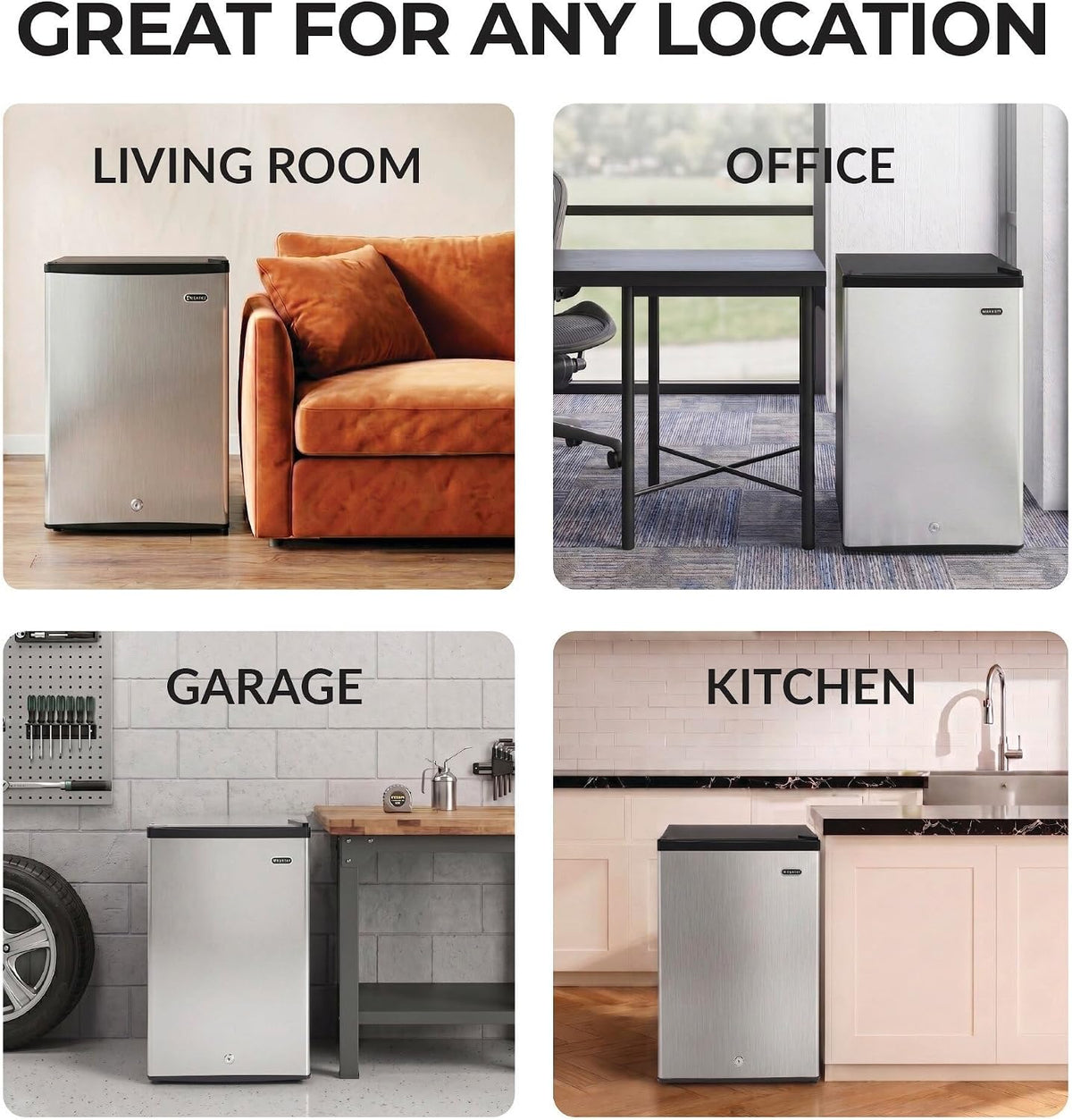Upright Mini Freezer, 3.1 Cu Ft, Silver, CUF-301SS