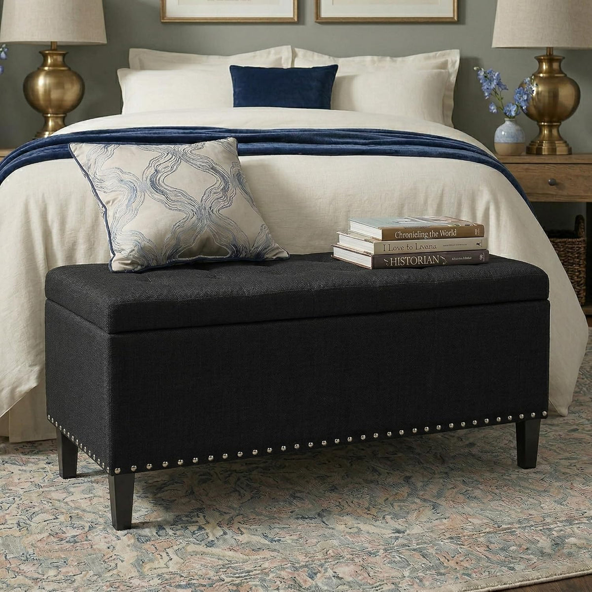 Ottoman with Storage 41" Large Storage Ottoman Bench for Bedroom