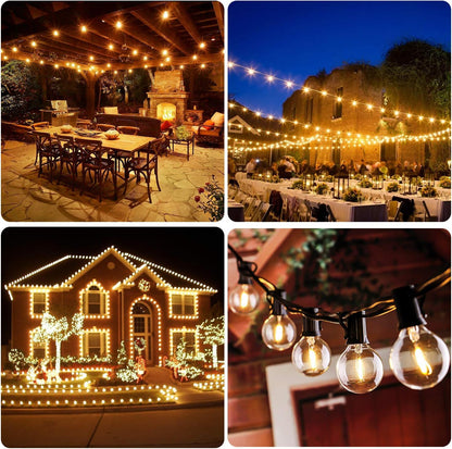 50FT LED G40 Globe String Lights with 50+2 Dimmable Edison Bulbs