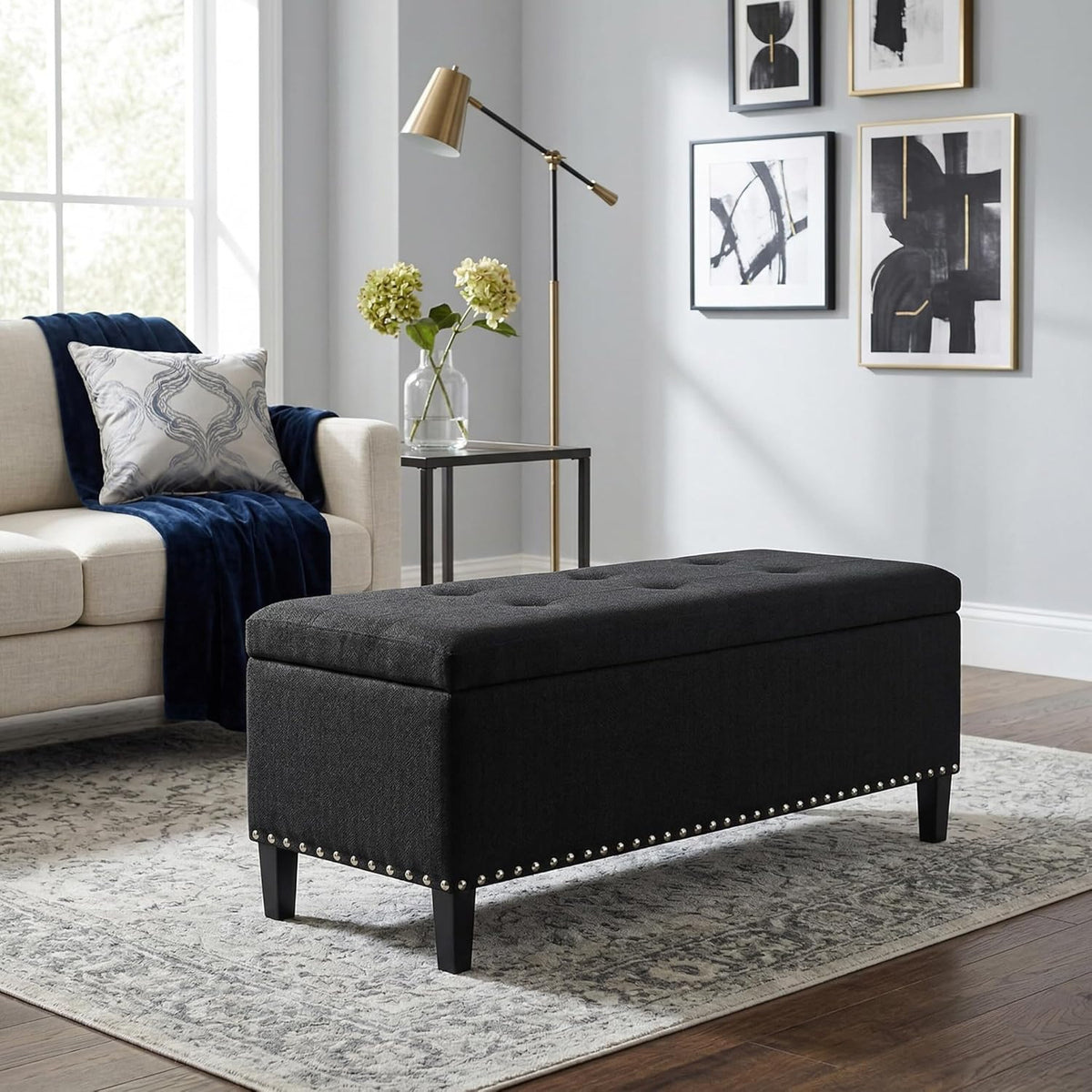 Ottoman with Storage 41" Large Storage Ottoman Bench for Bedroom