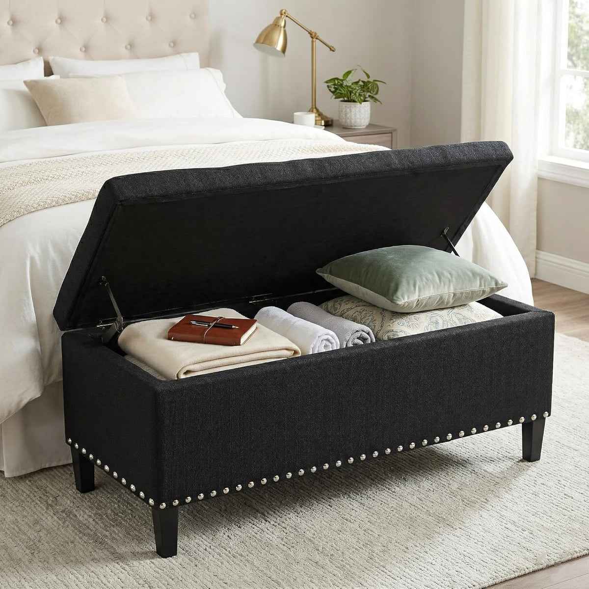 Ottoman with Storage 41" Large Storage Ottoman Bench for Bedroom