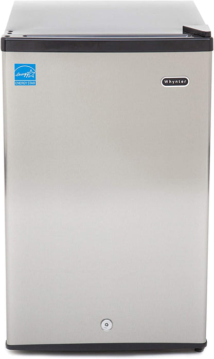 Upright Mini Freezer, 3.1 Cu Ft, Silver, CUF-301SS