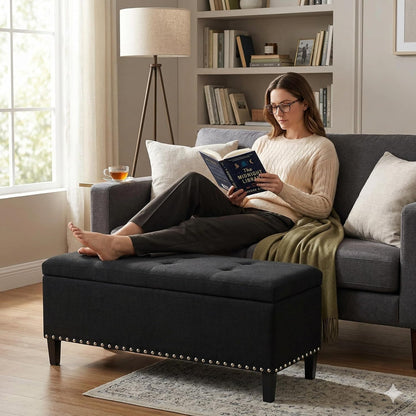 Ottoman with Storage 41" Large Storage Ottoman Bench for Bedroom